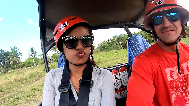Amateur Thai GF oral sex after buggy fun