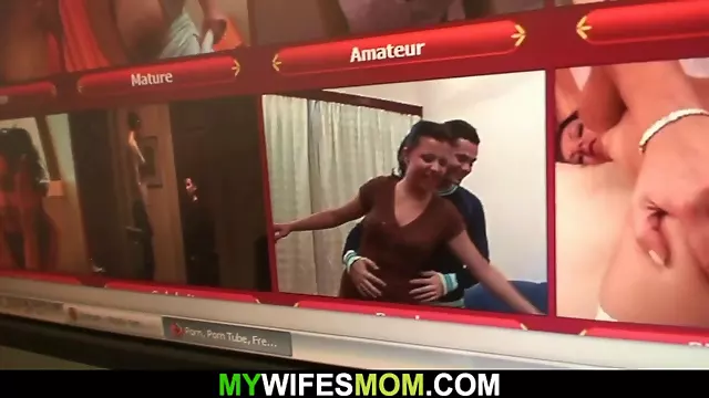 He fucks old mother inlaw from behind