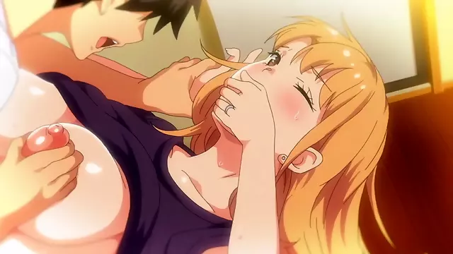 Busty anime redhead girl porn video