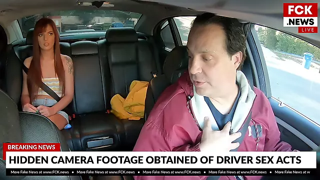 Scarlett Mae fucks her rideshare driver and its caught on a hidden camera - BangFakeNews