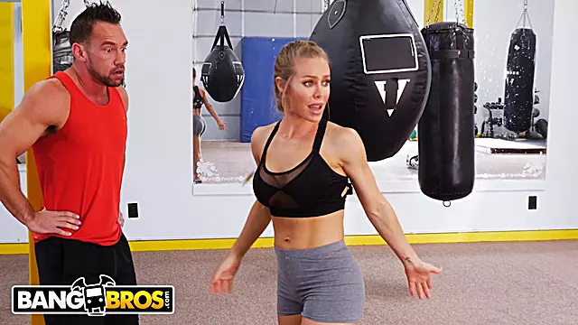 Watch PAWG Nicole Aniston take on Johnny Castle's hard cock in a boxing ring
