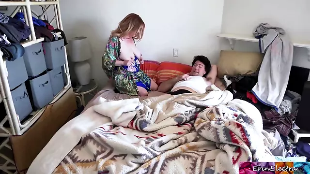 Caring Stepmom Rides Her Sick Stepson To Help Him Feel Better P1