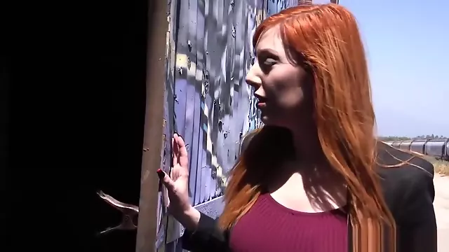 Flogged Redhead With Buttplug Gets Punished