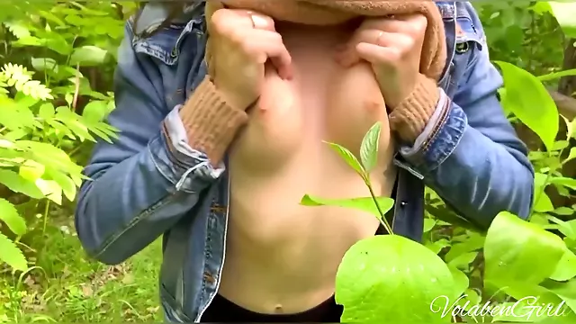 German MILF teacher gets caught in the woods and fucked in the bushes