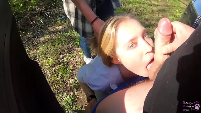 Gf lost at rock-paper-scissors and had to gargle dude traveler - IMPRESSIVE FACIAL CUMSHOT - POINT OF VIEW