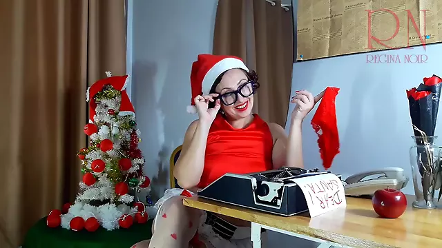 Now Im A Little Helper Of Santa! :-) Merry Xxxmas In Santas Office 3 - Regina Noir
